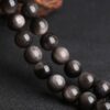 Silver obsidian bracelet